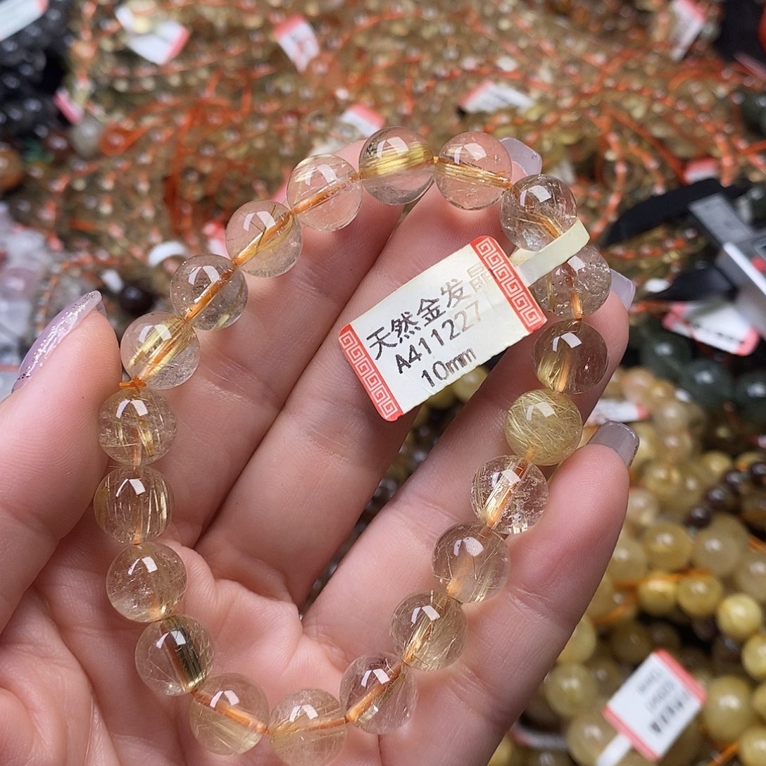 水晶手链未镶嵌毛*笑
