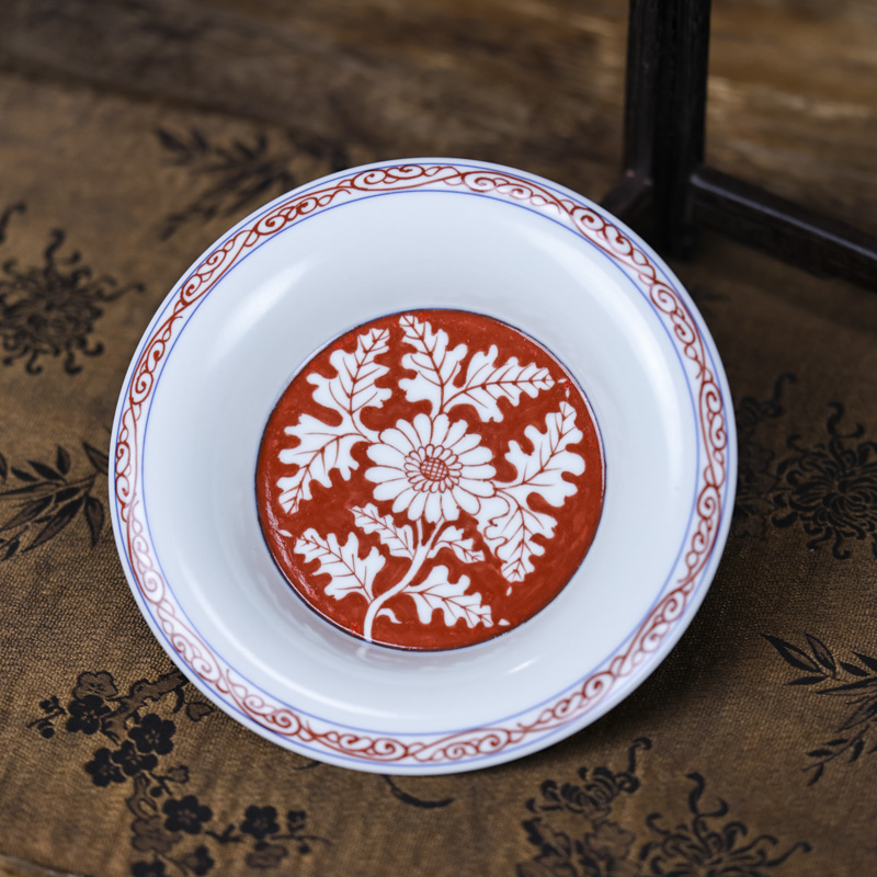 福利卷草向阳花壶承（flk-yx0050）