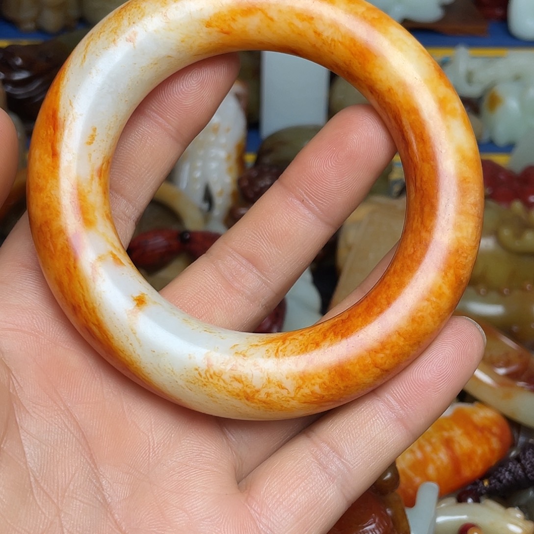 揭***斗和田玉未镶嵌挂件