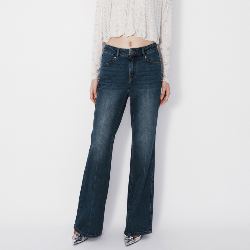 【陈大可专属】REVAN芮范朋克复古铆钉牛仔裤RM71302070