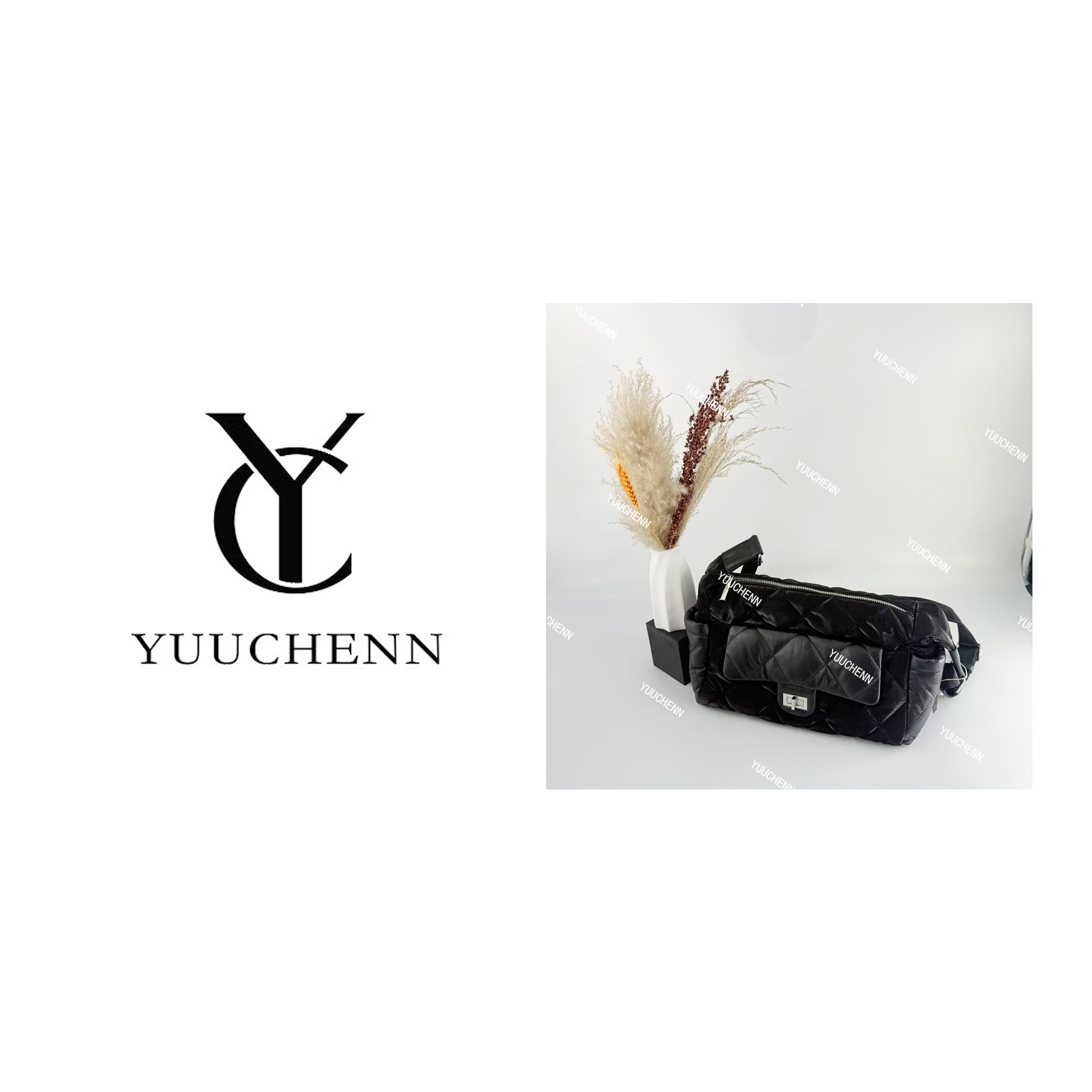 YUUCHENN/28cm原创设计高定真皮包 HH5399