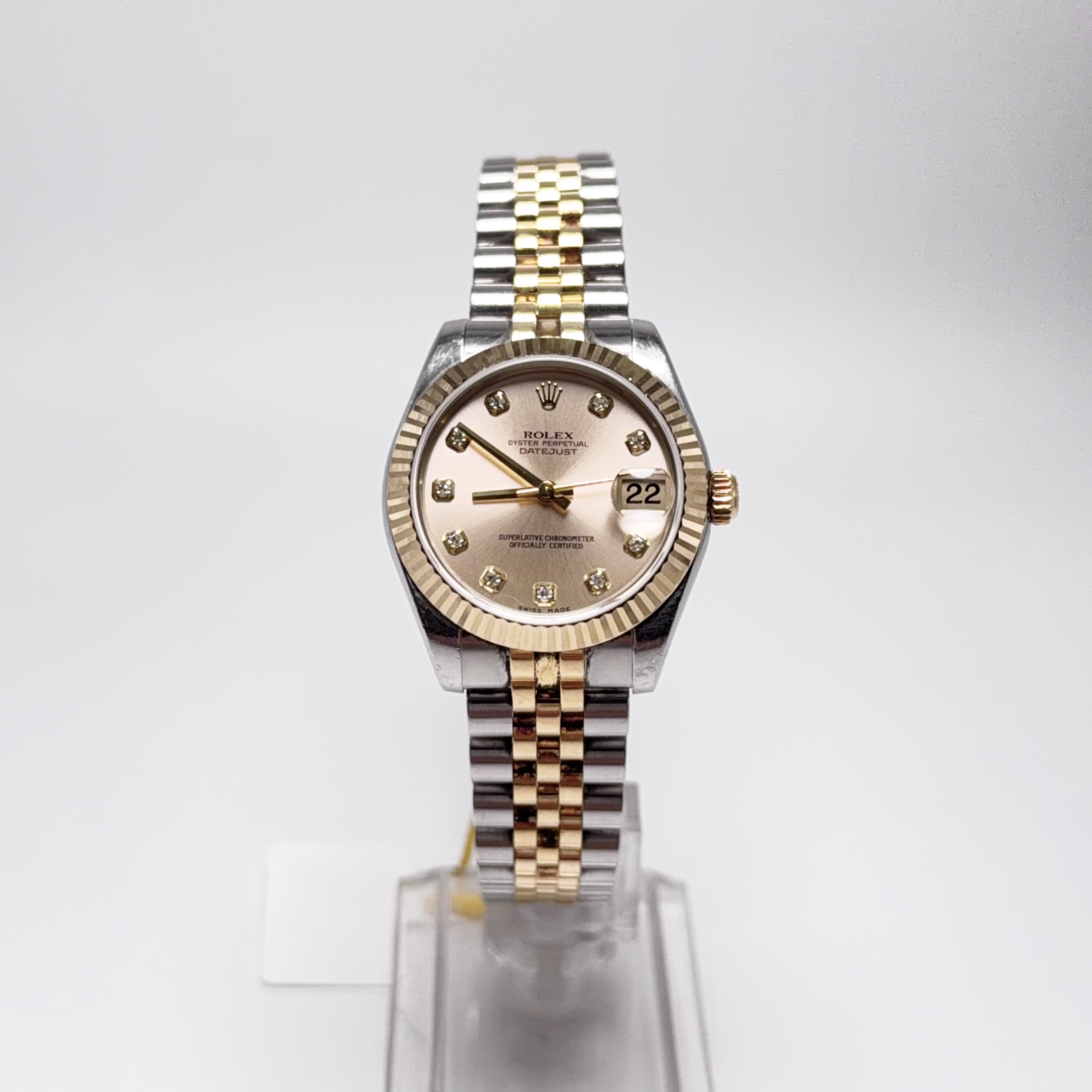 99新 Rolex/劳力士 178273/香槟粉/31mm/原钻/自动机械/女表/精致