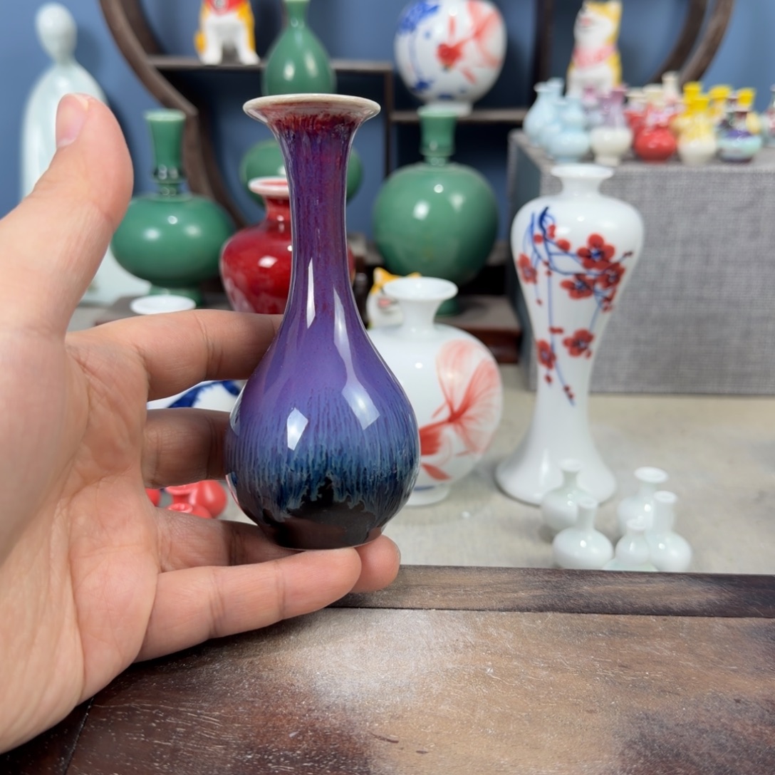 陶瓷手工小花器摆件