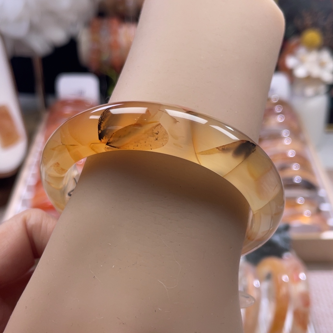 玛瑙/玉髓未镶嵌手镯56.6mm
