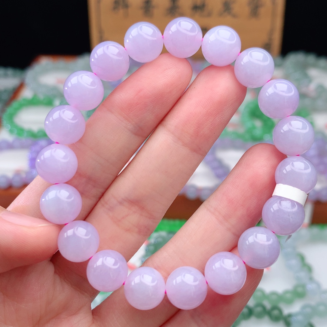 未镶嵌翡翠手链翡翠10mm