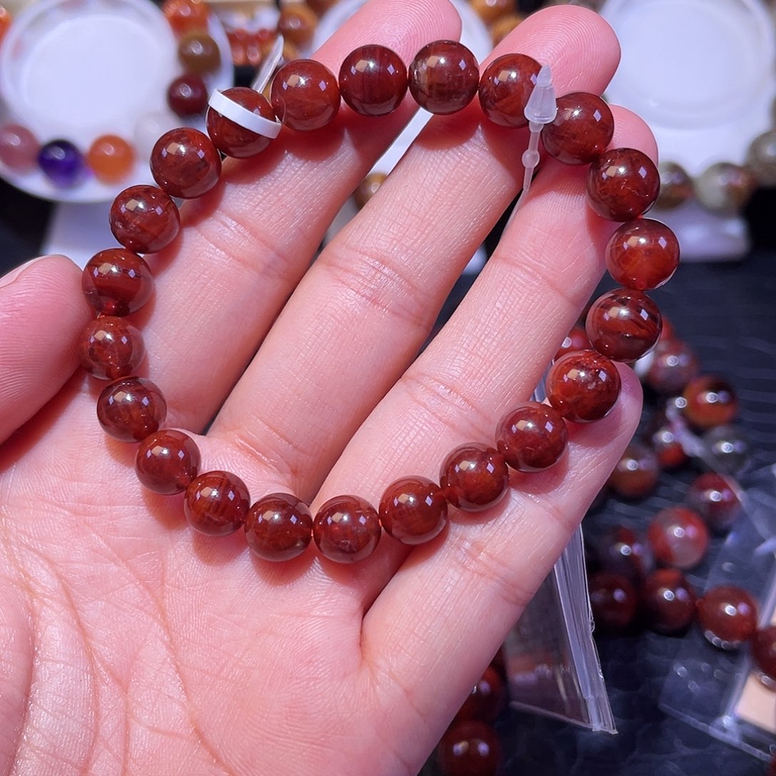 手链未镶嵌水晶红极光8