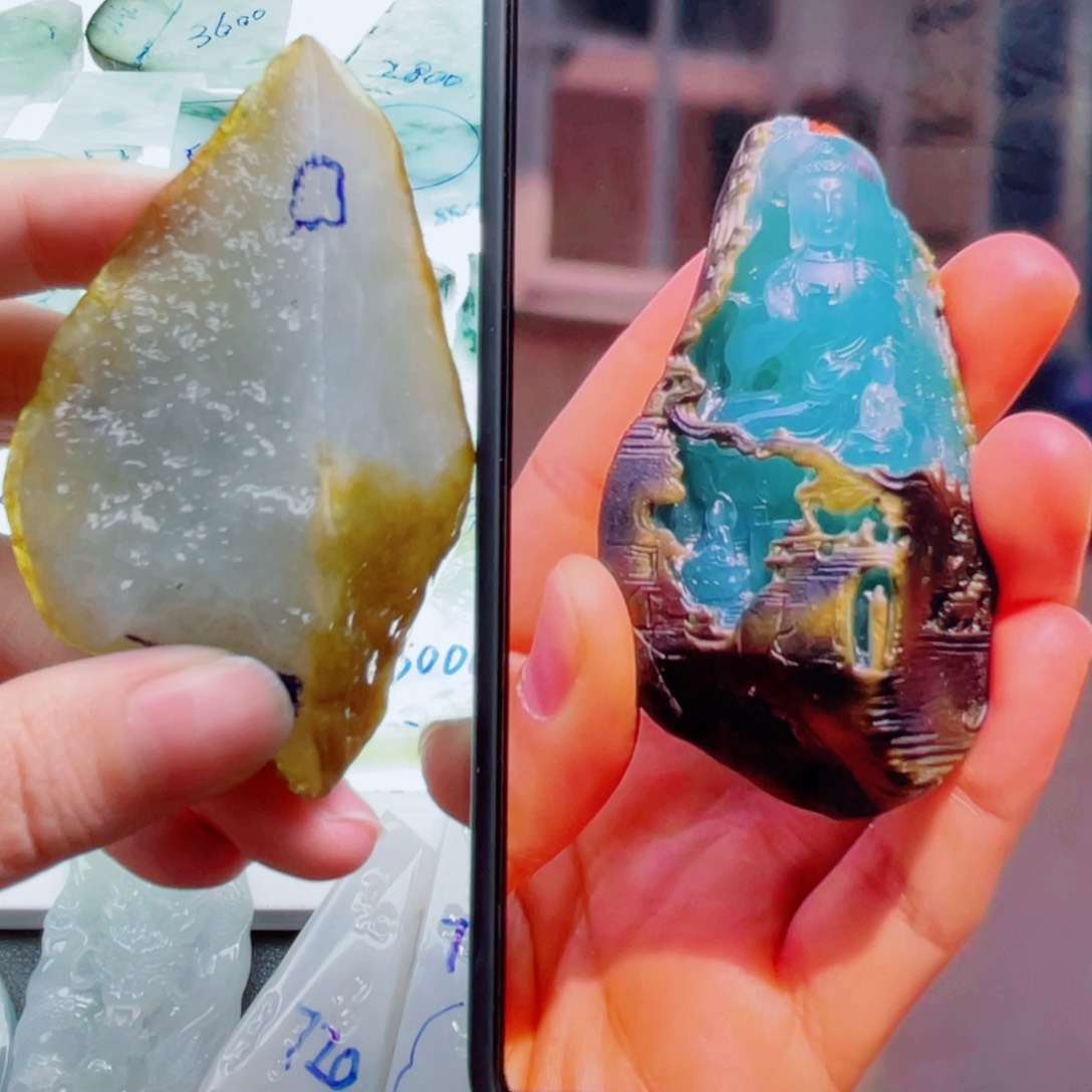 定制翡翠未镶嵌特色包工