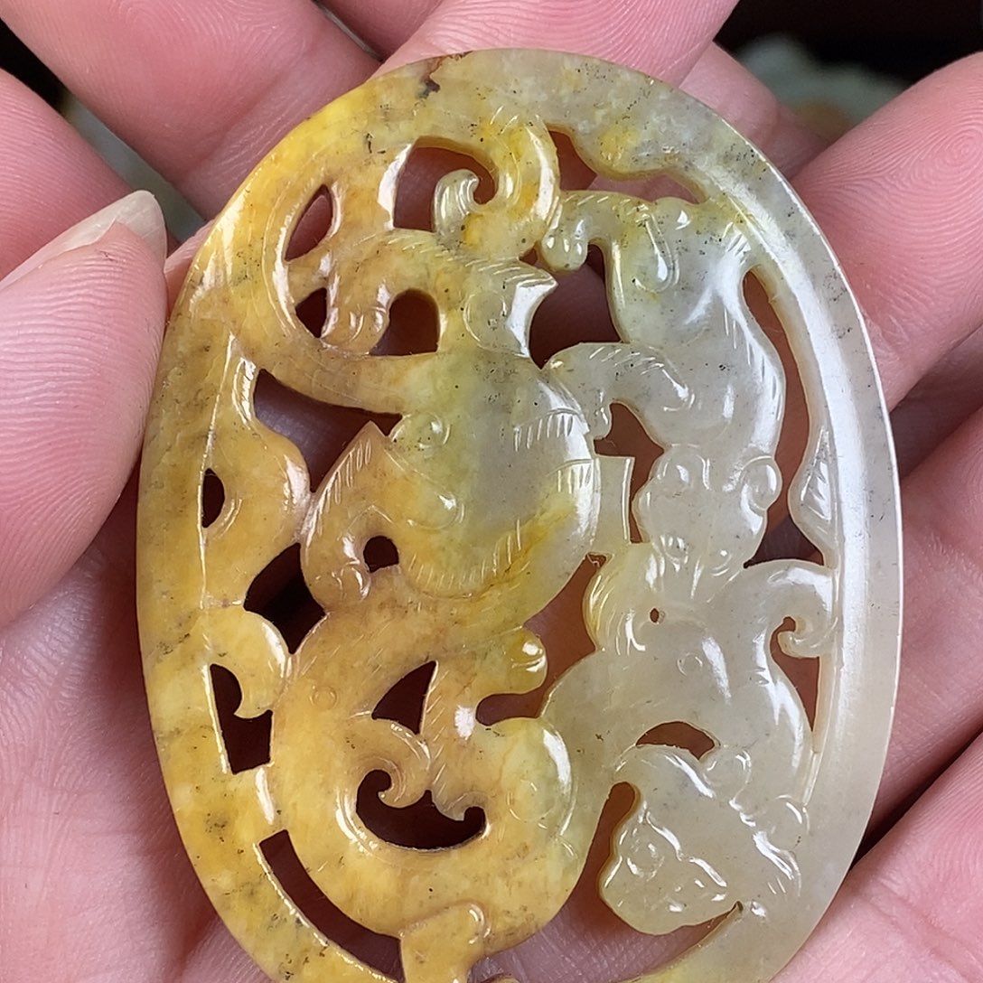 和田玉未镶嵌挂件