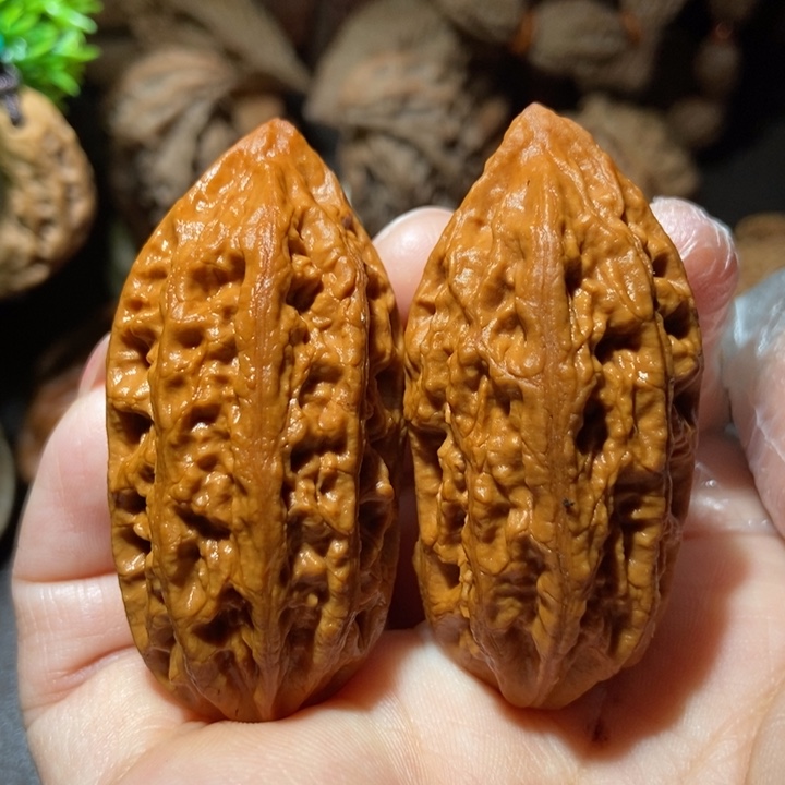 把件文玩核桃东北楸子小雪69