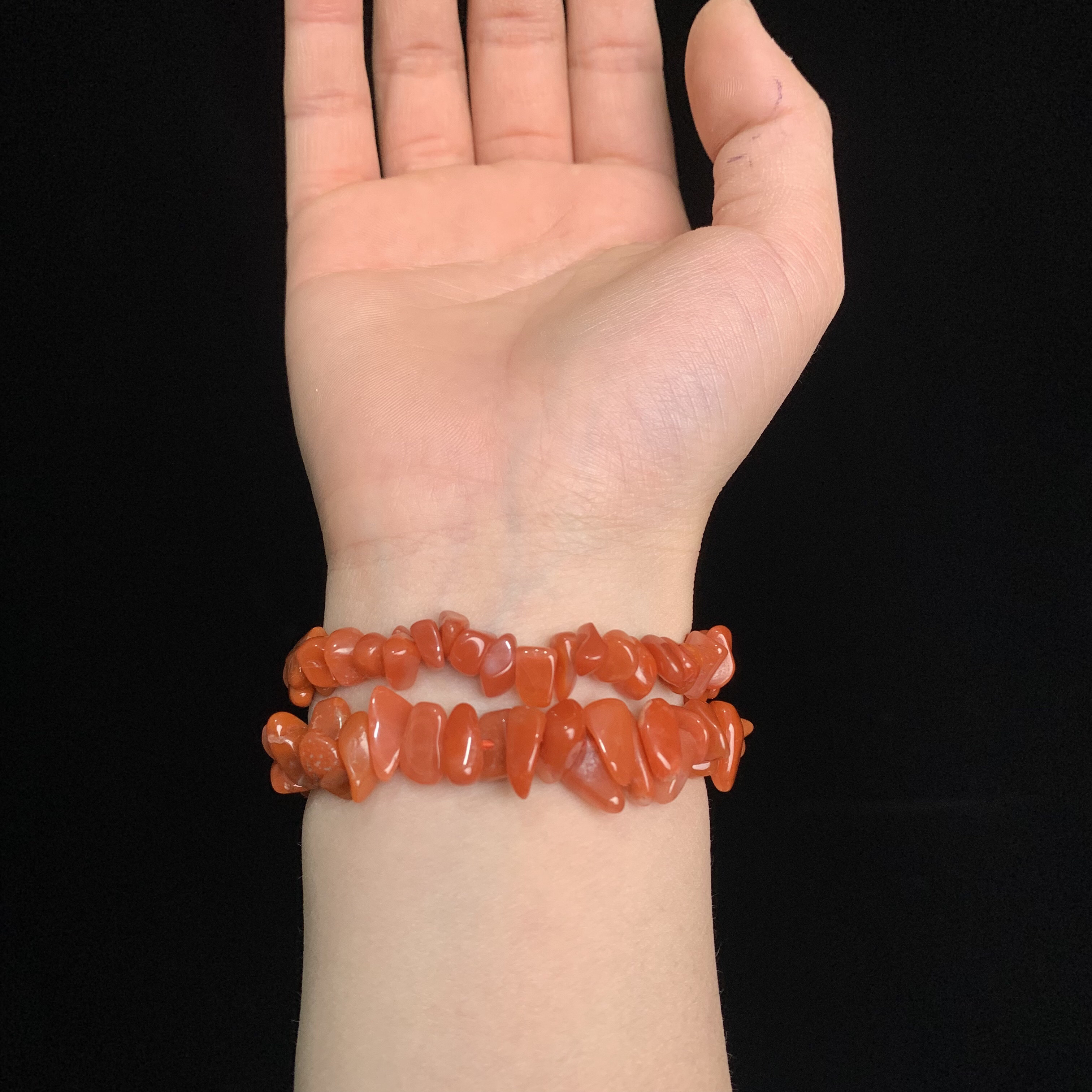 南红碎石手串S908多样性发其一