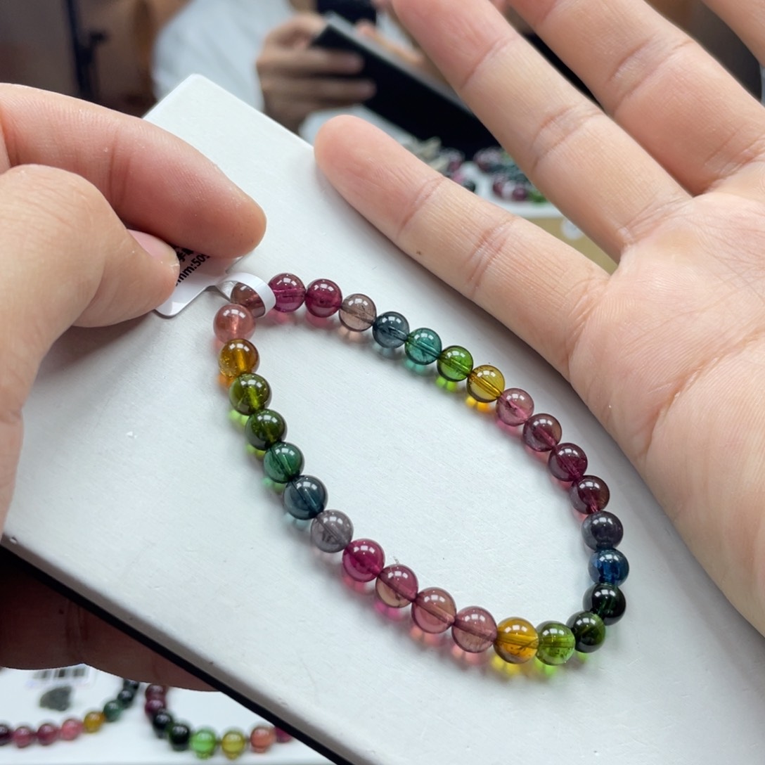 碧玺手串未镶嵌6.5mm.mmmmmmmm