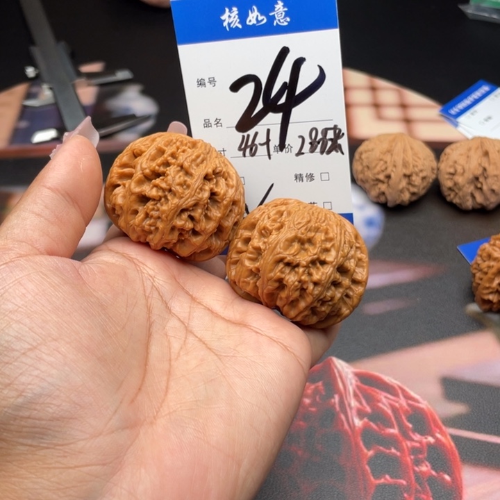 淡***。吊坠文玩核桃46尺寸粗筋