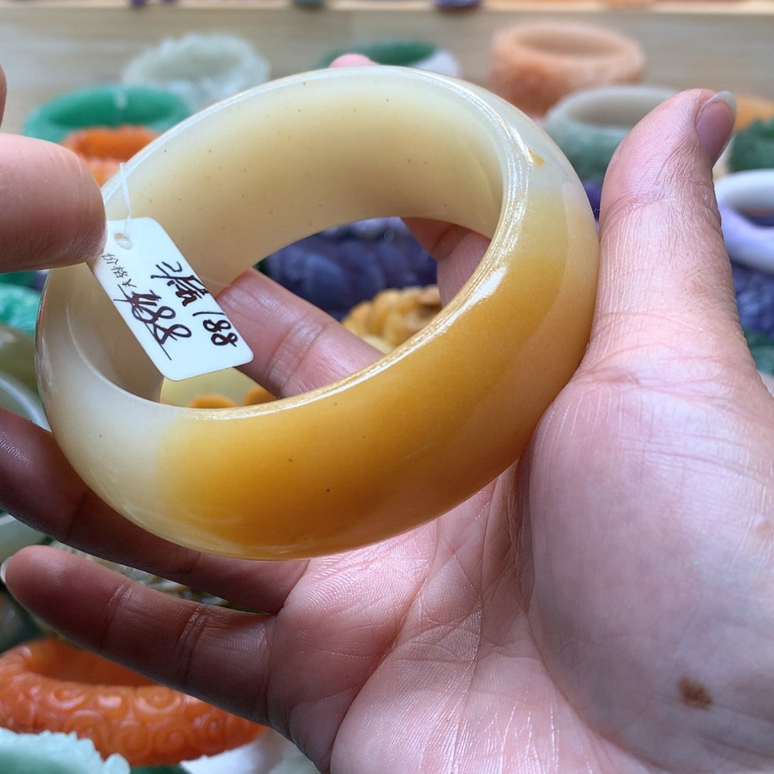 未镶嵌手镯石英质玉心****8