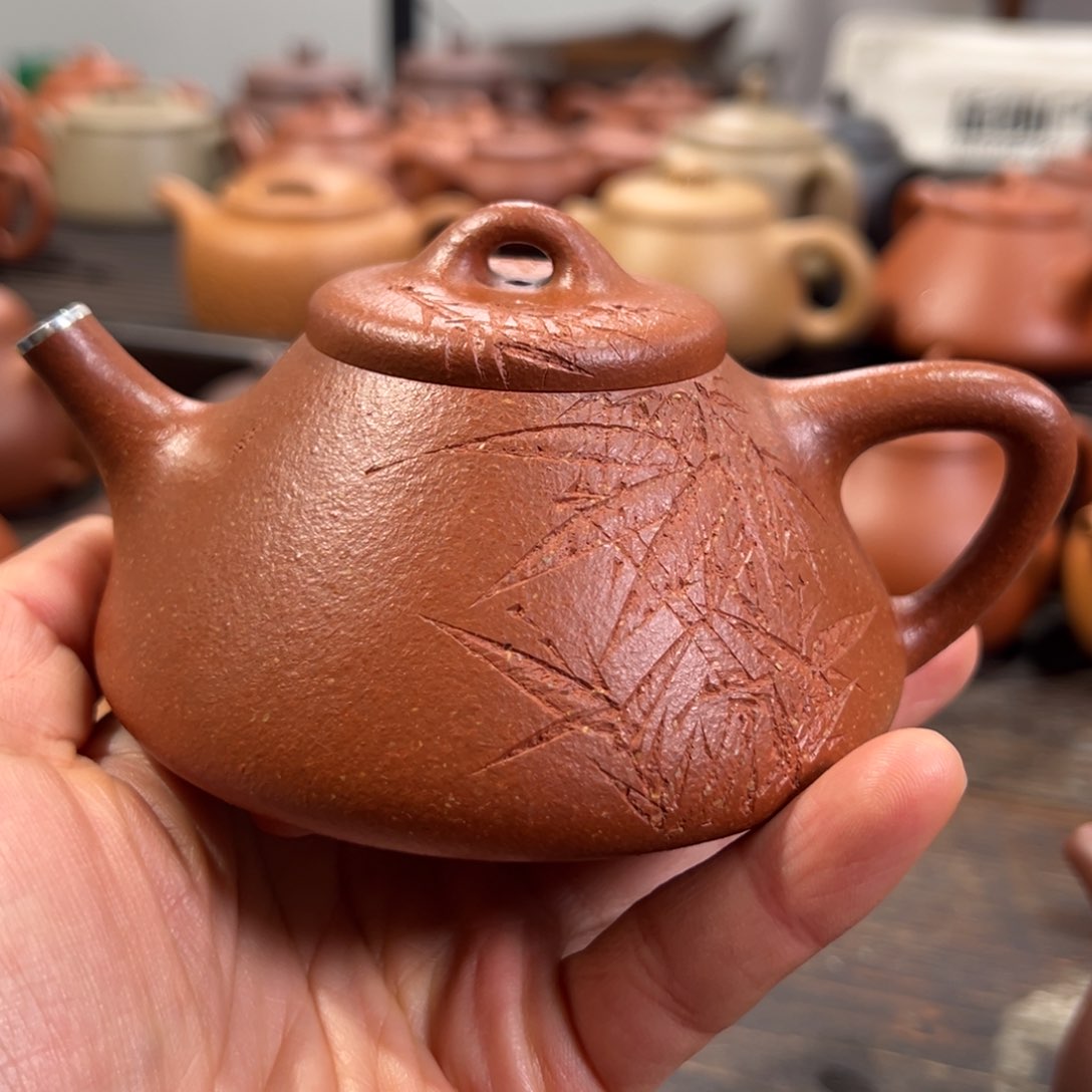 简*子冶石瓢紫砂壶瑕疵价