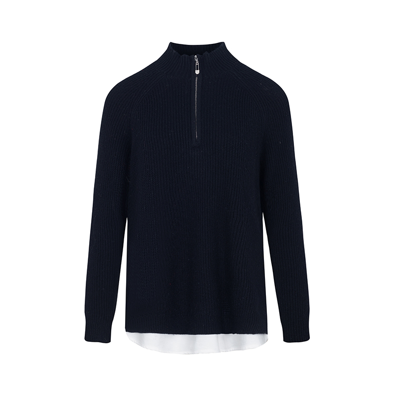 【直播专享】商场同款新品半高领绵羊毛针织衫NDY10B34015