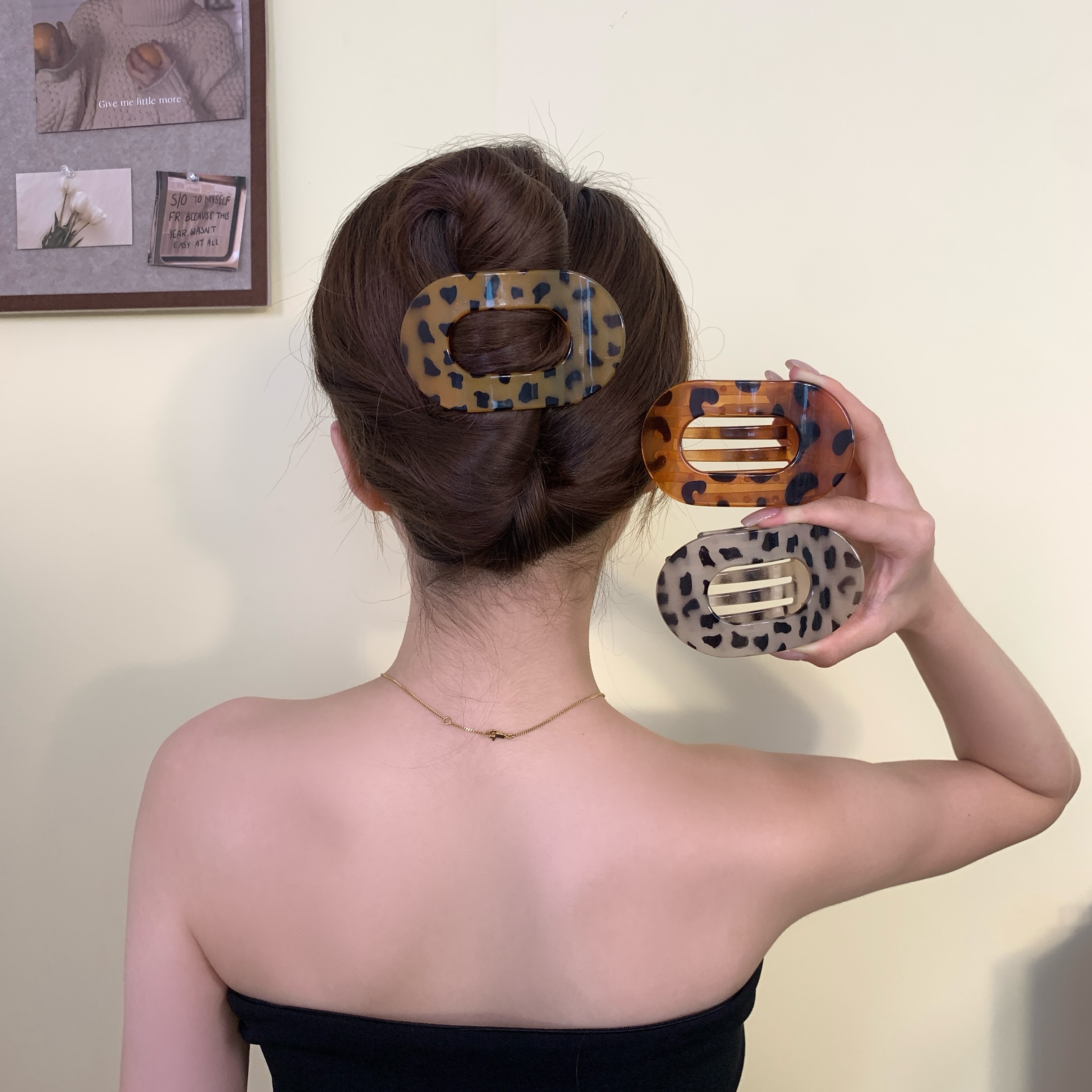 2025新款鲍鱼抓夹女后脑勺鸭嘴夹高级感扁平盘发夹头饰马尾夹发卡商品图