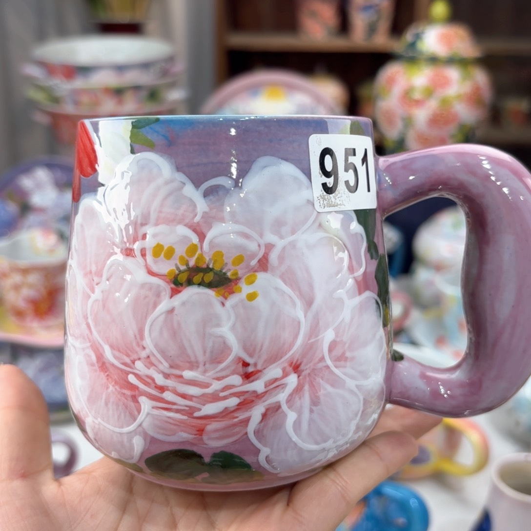 景德镇手绘高温釉下彩陶瓷茶具