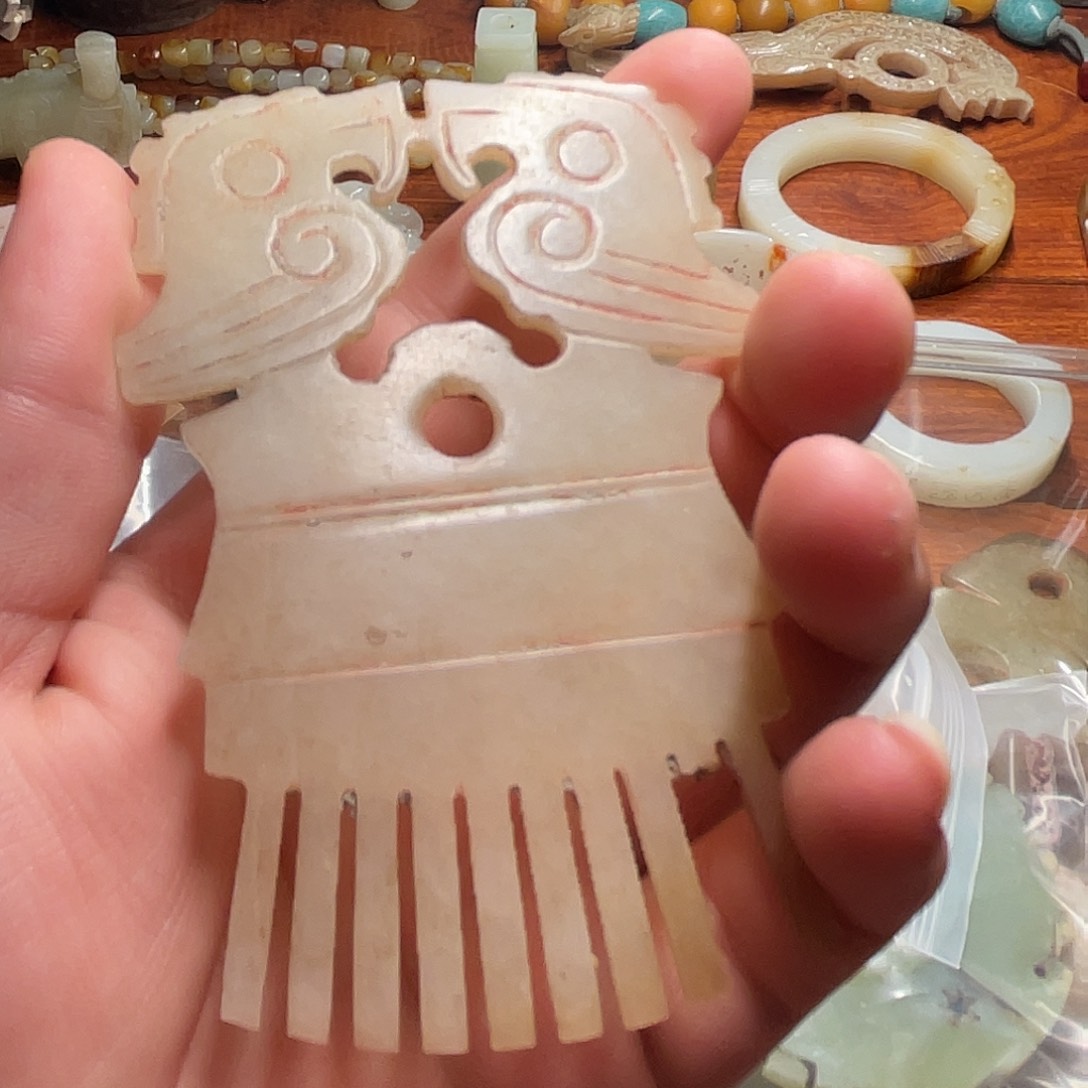 壮***》和田玉（糖玉）未镶嵌挂件