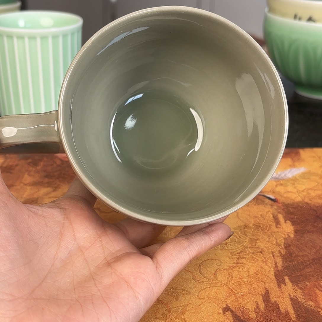 龙泉云间青瓷小米茶器