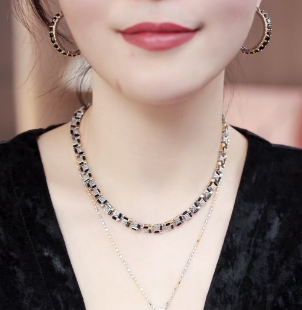 不锈钢羽毛项链 29ZB235012时尚项链