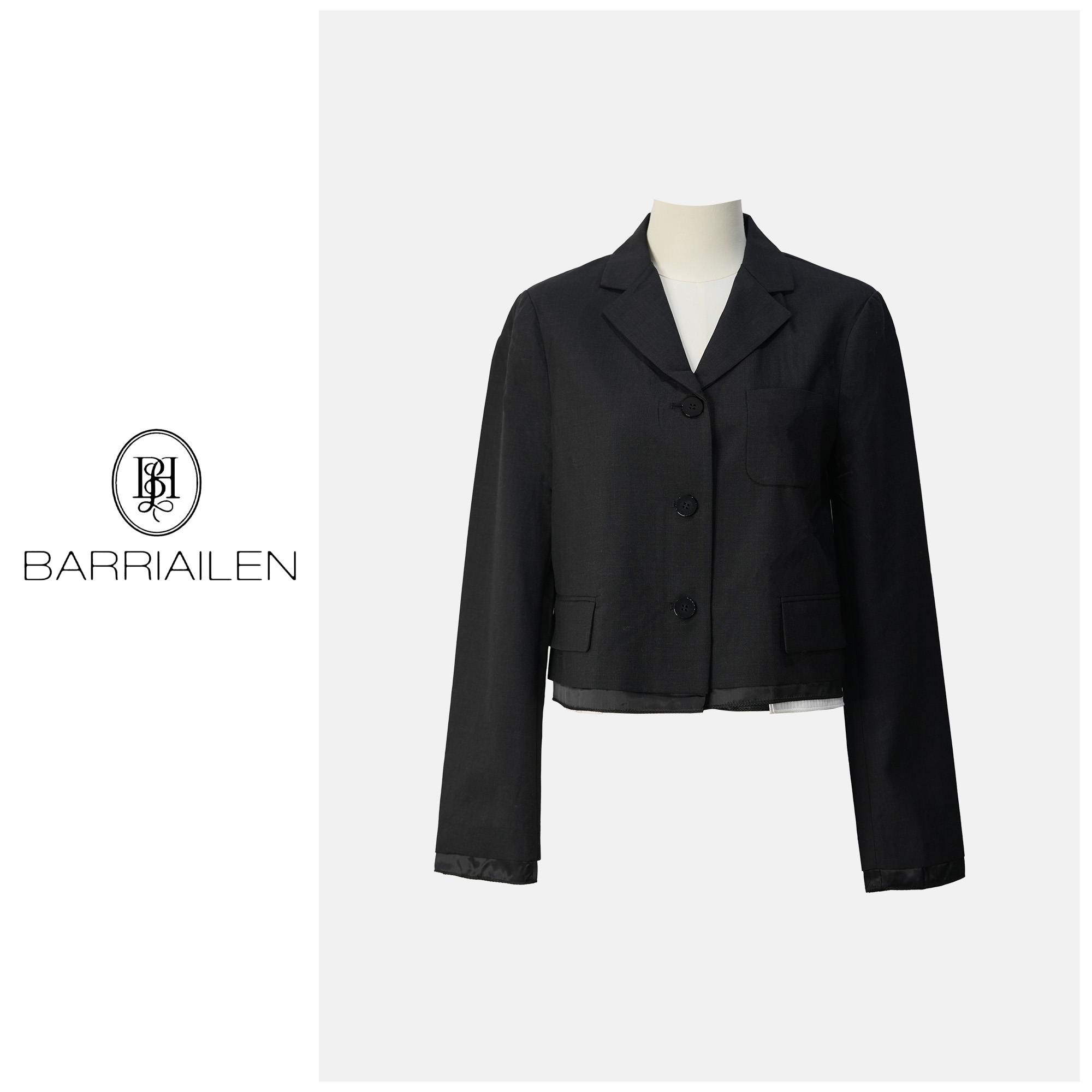  BARRIAILEN | 时尚气质小短款西装外套-2417256