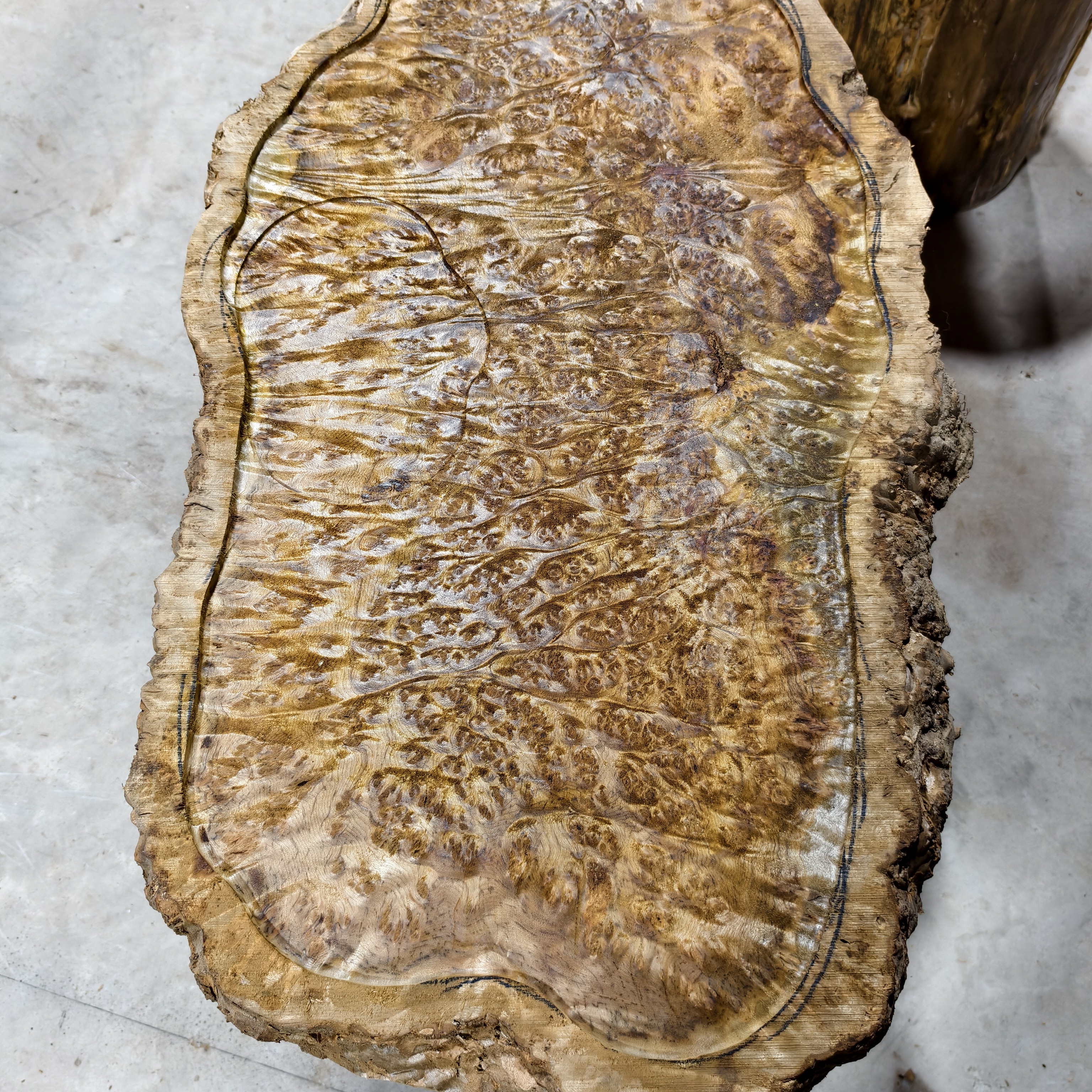 缅甸金丝楠木茶盘