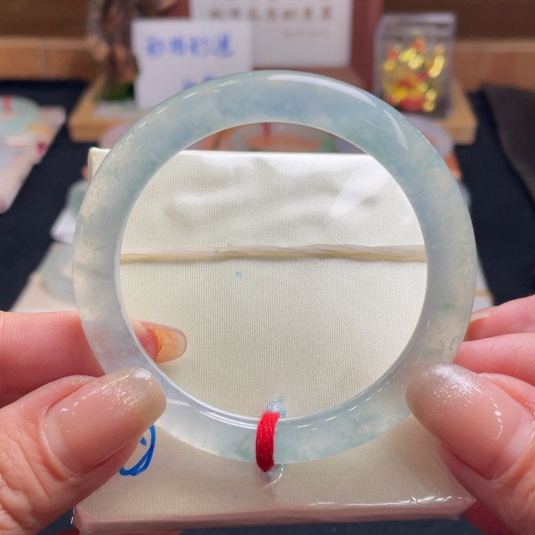 翡翠手镯未镶嵌翡翠54圆条