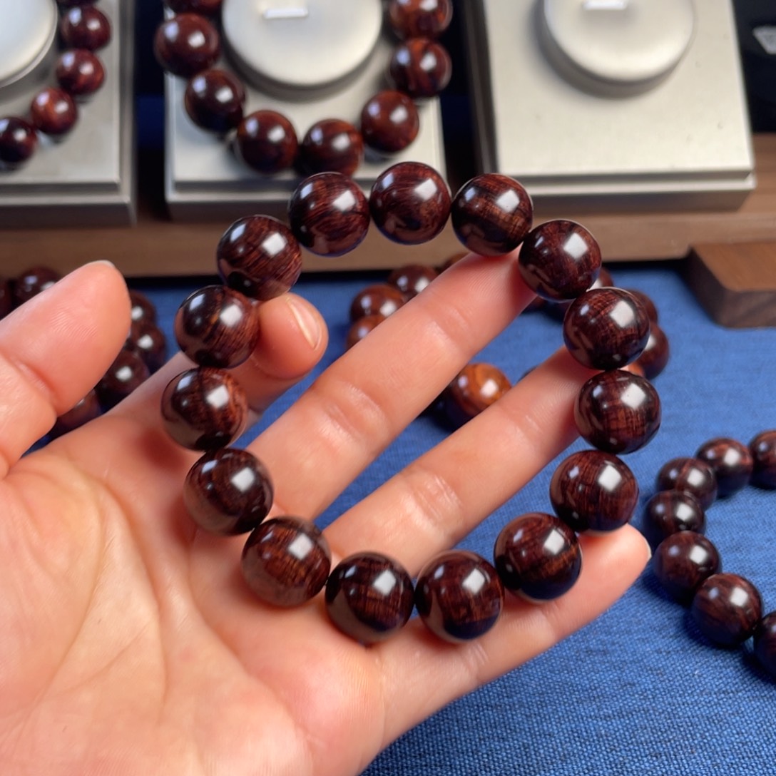 安***心黄花梨/降香黄檀手串/手链