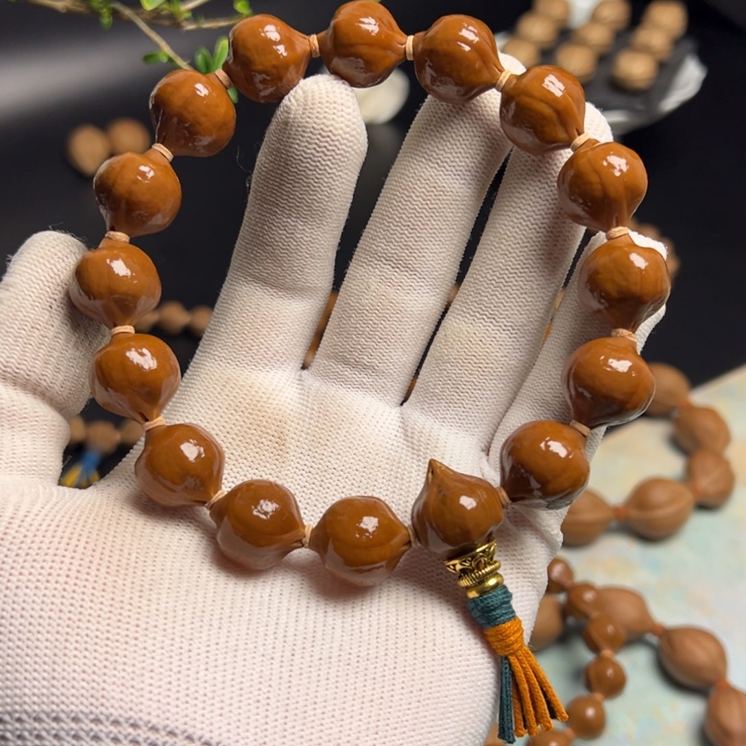 敲***️橄榄核手串/手链密桃臀16