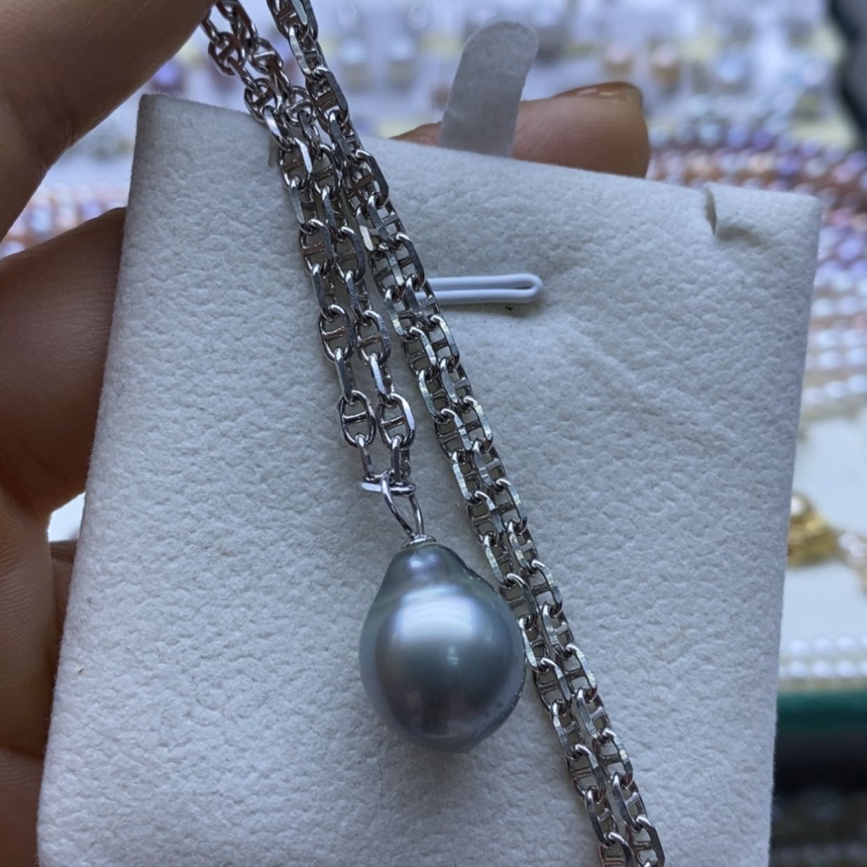 【闪购商品】海水珍珠颈饰银S925镶嵌