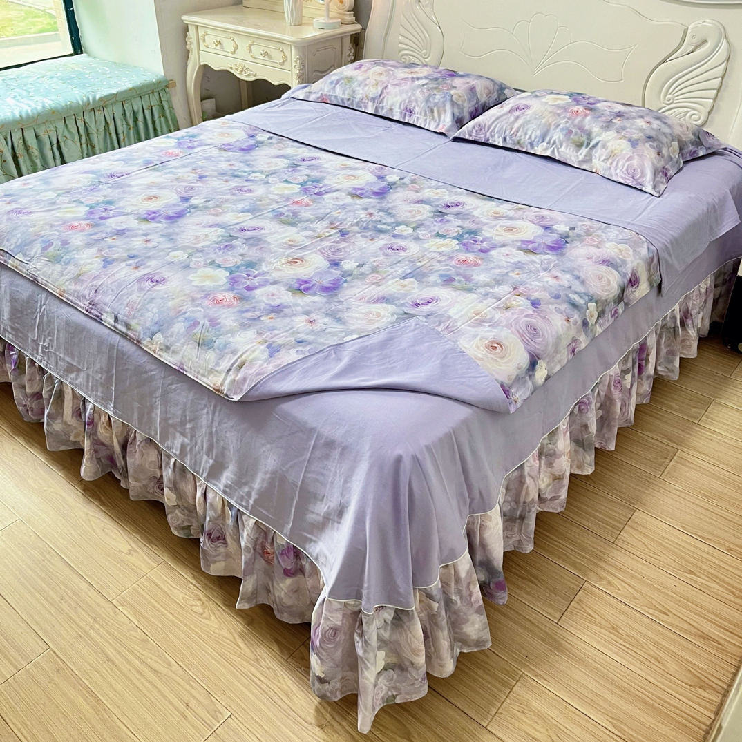 盈瑞鑫布艺家纺，秋冬超柔磨毛(花满庭)全棉