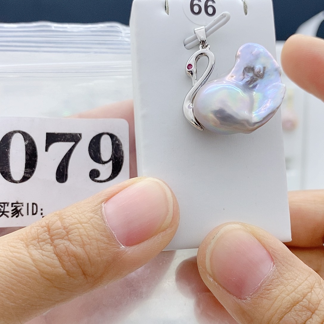 颈饰钛钢淡水珍珠