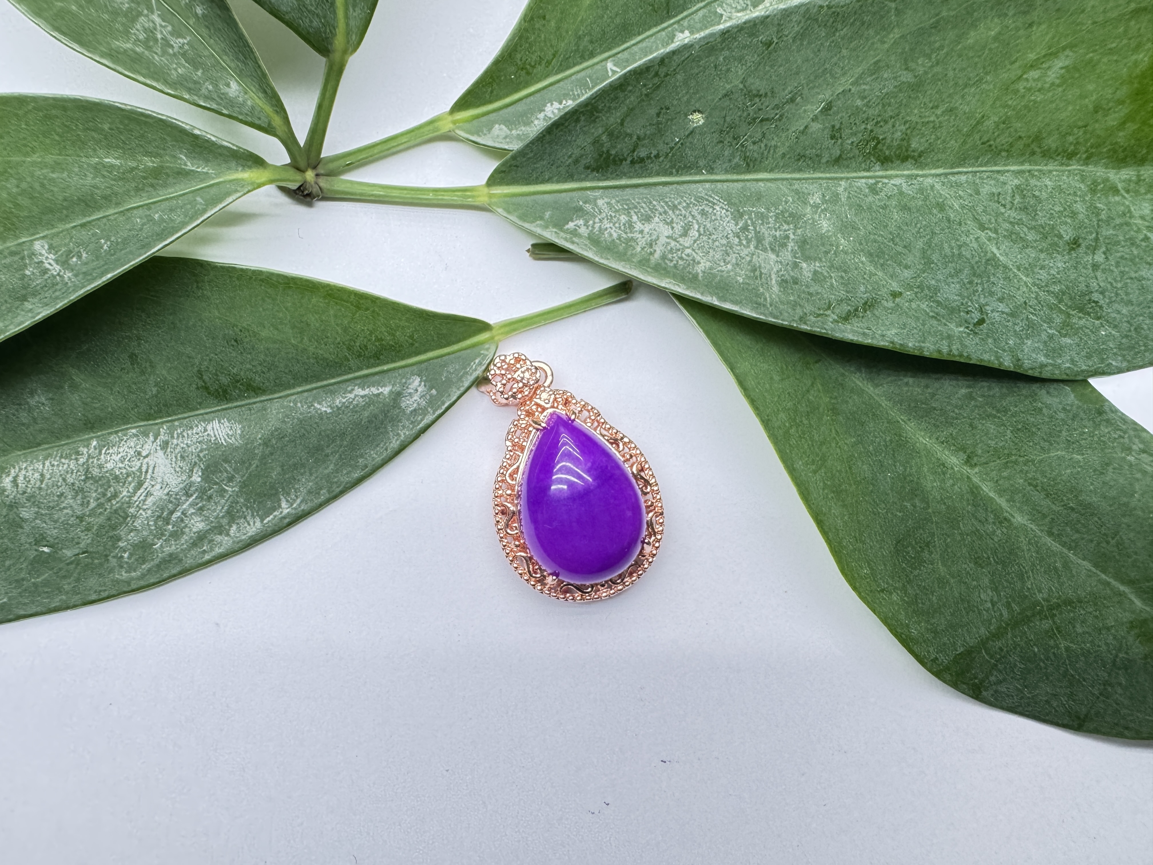 【福缘】玉化紫舒吊坠多样性发其一-A011