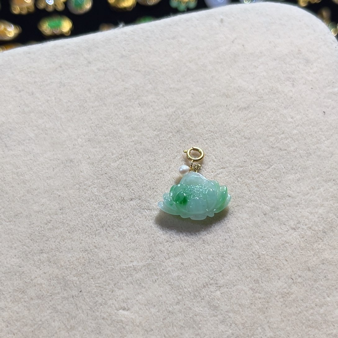 定制翡翠18K金镶嵌