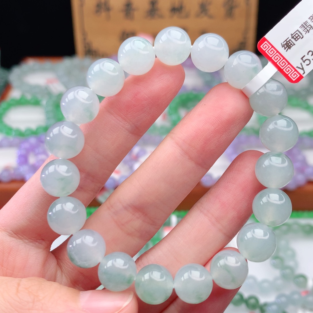 未镶嵌翡翠手链翡翠10mm