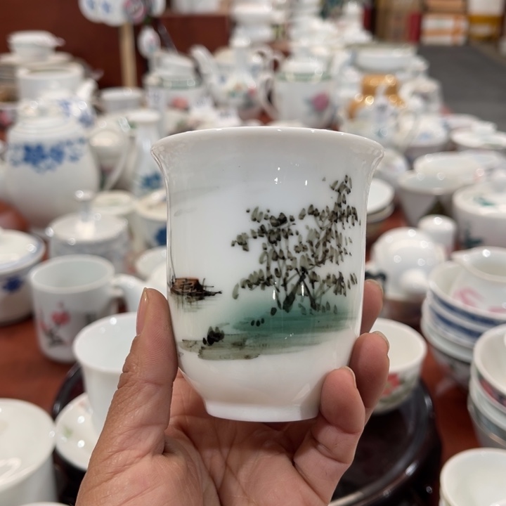 陶瓷醴陵釉下手绘120毫升