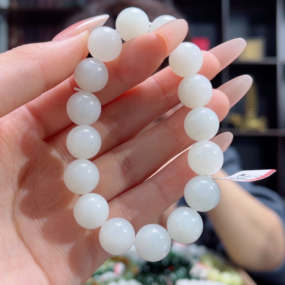 【闪购商品】和田玉手链未镶嵌新疆黑山山流水12 多样性拍一发一