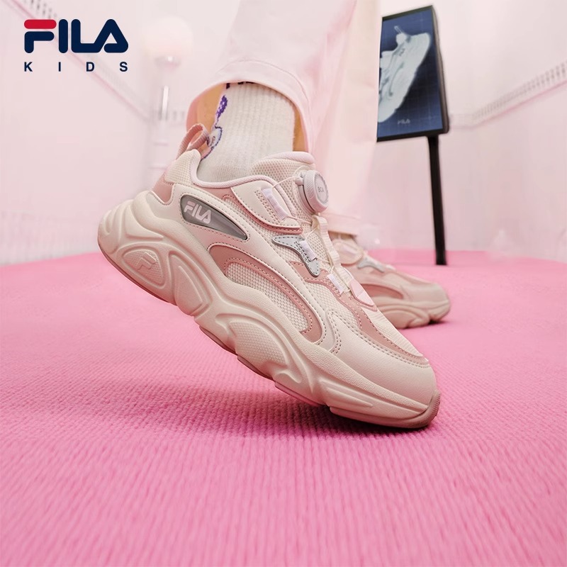 【斐乐儿童】2025年春中大童时尚欧若风老爹鞋休闲鞋跑鞋K55B411104