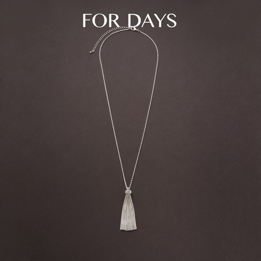 FOR DAYS 铜合金项链 简约时髦设计感流苏项链