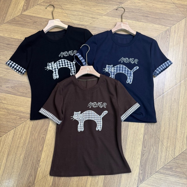 【JINJIN】2025秋冬新款小众设计款短袖上衣（3101）NO退NO换