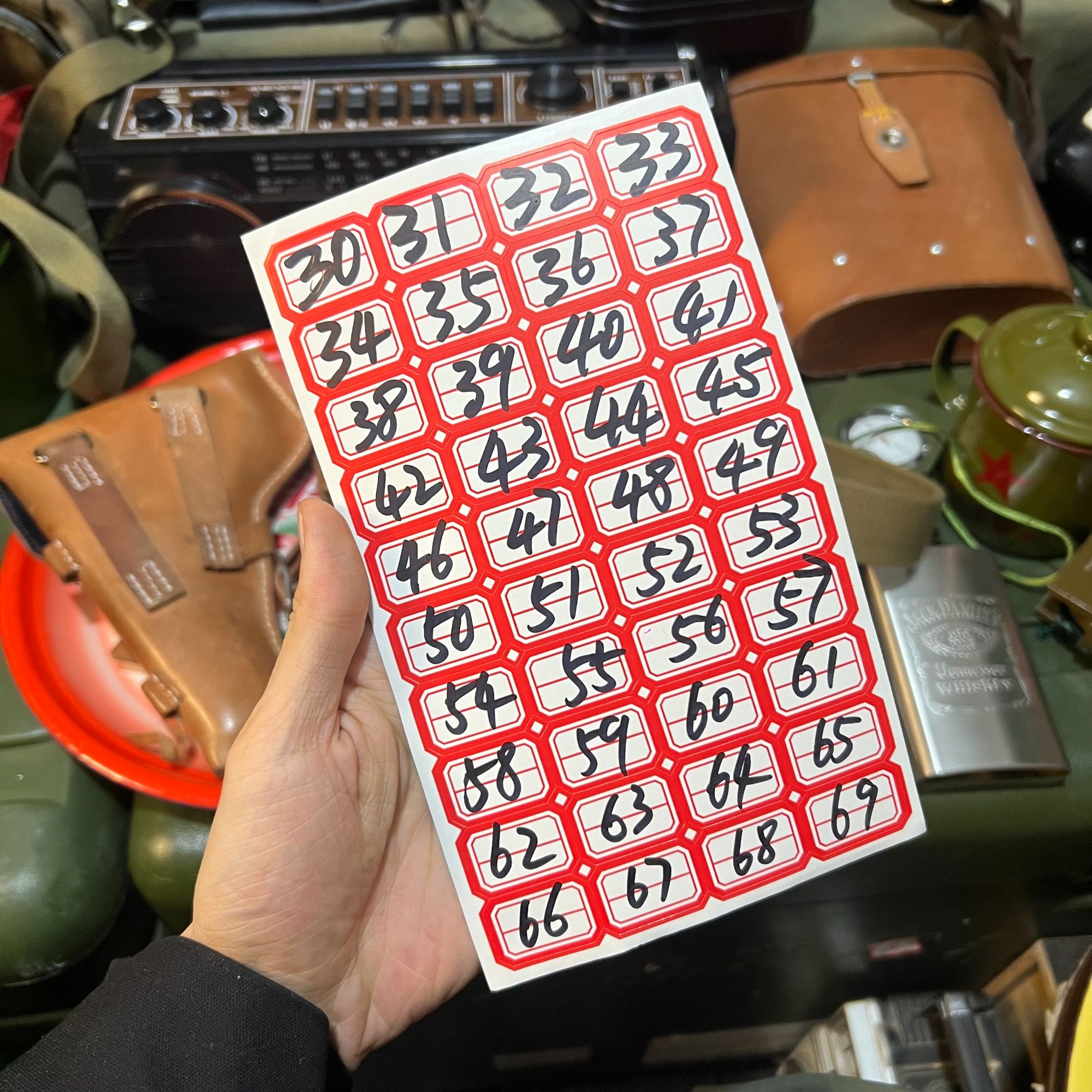 复古怀旧标签贴纸墙贴一物一标签