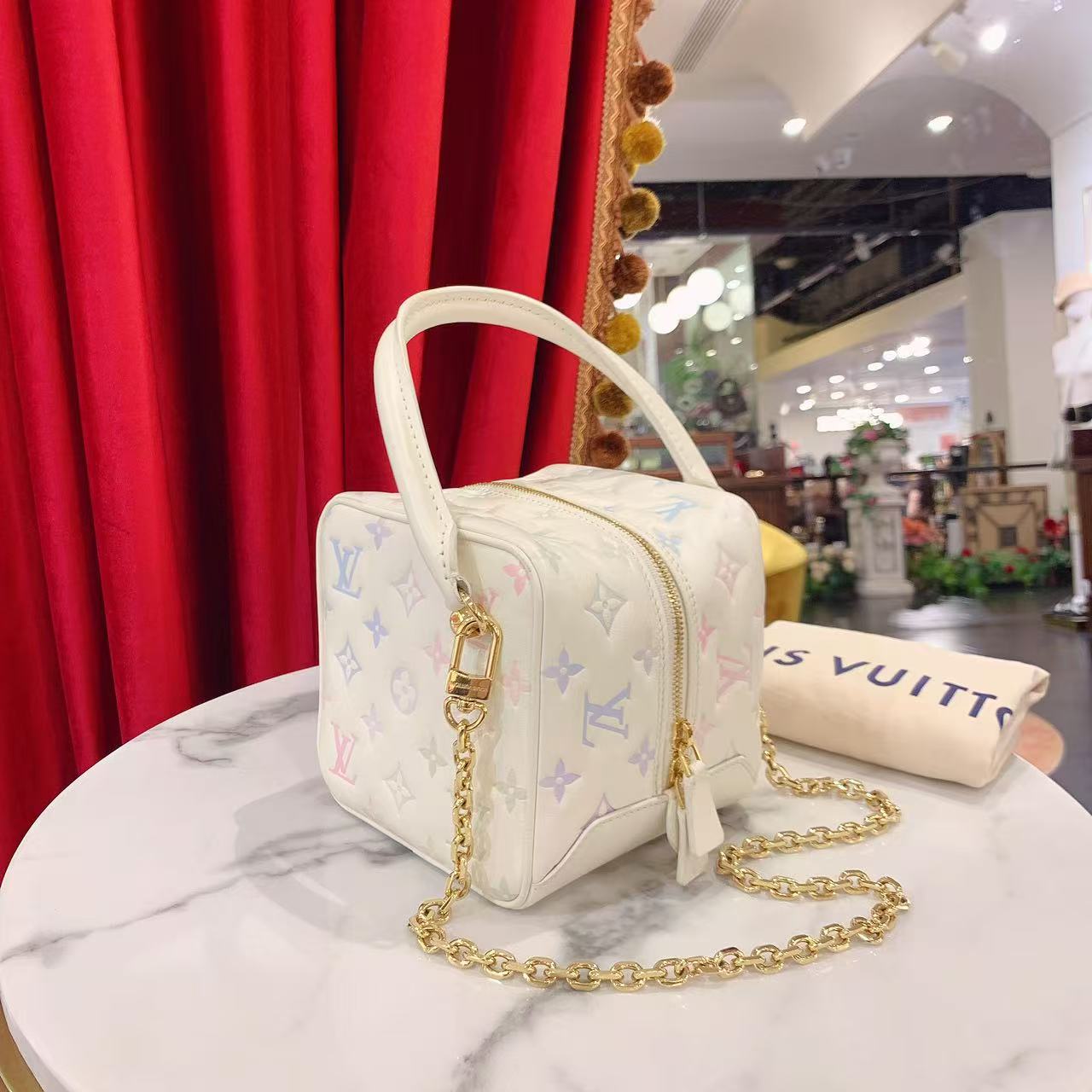 95新 LouisVuitton/路易威登 GGS七夕限定盒子包芯片款62327713