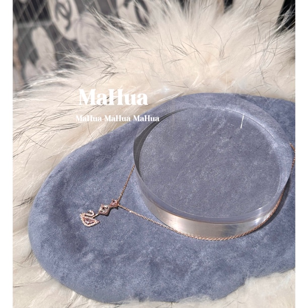 铜合金锆石项链 P2256 复古小众锆石镶嵌天鹅项链