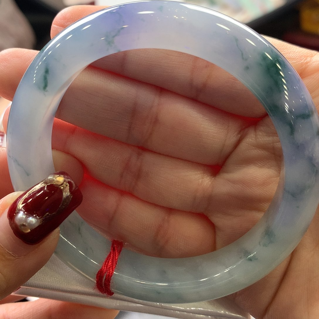 翡翠手镯未镶嵌55.7正圈