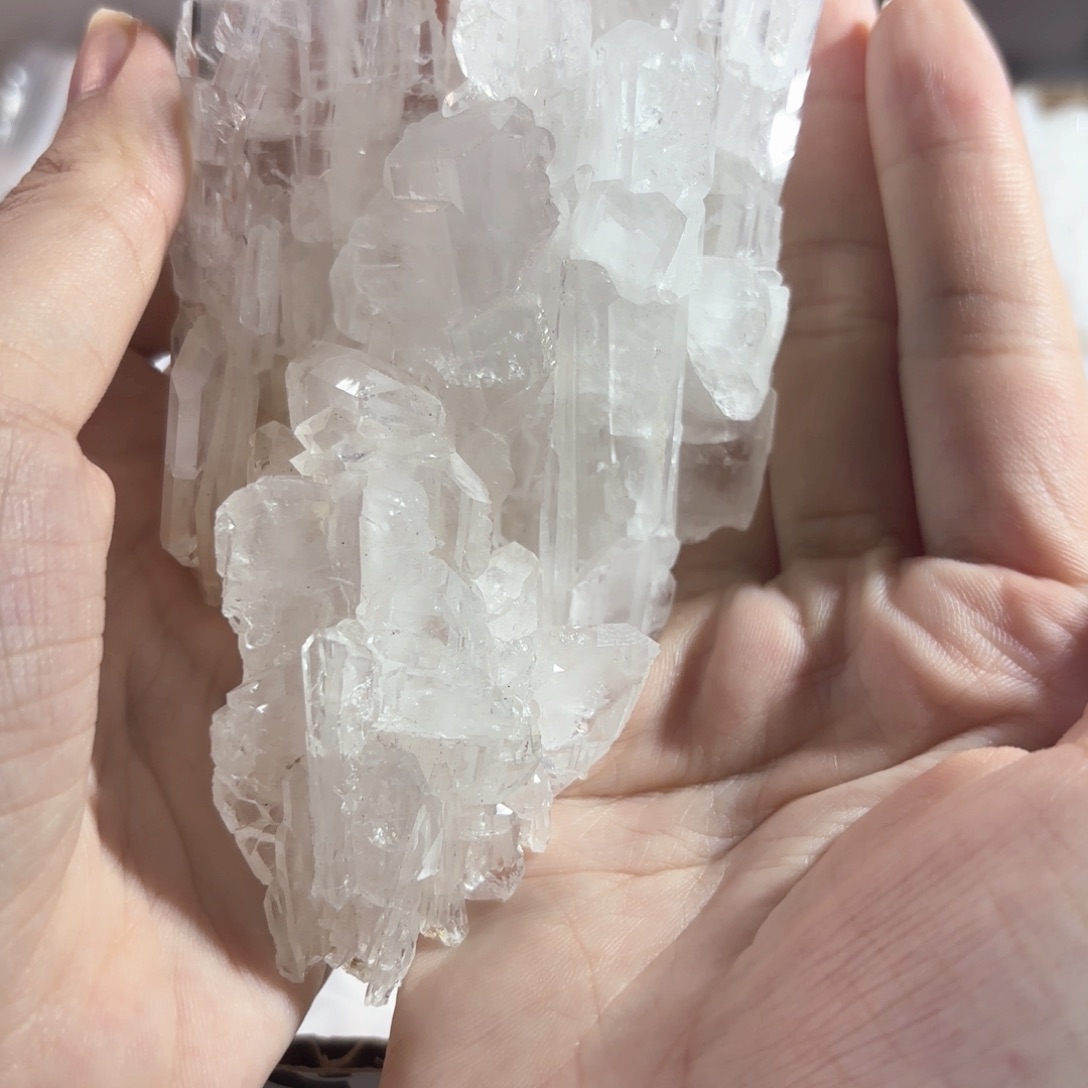 银S925镶嵌珠宝半成品水晶喜马拉雅缝合水晶260.92g
