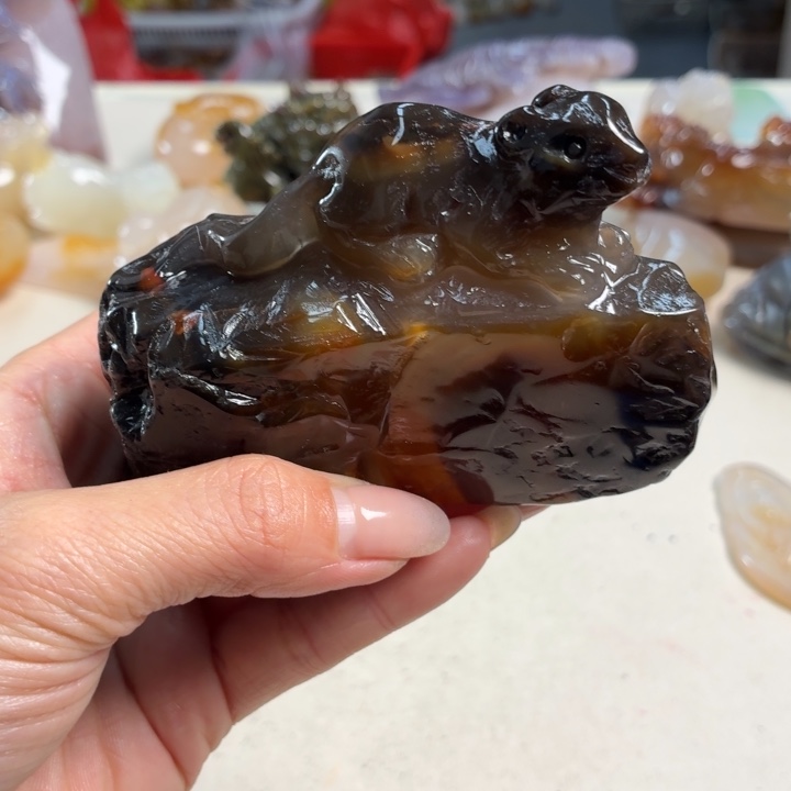 玛瑙/玉髓未镶嵌吊坠(不含链)