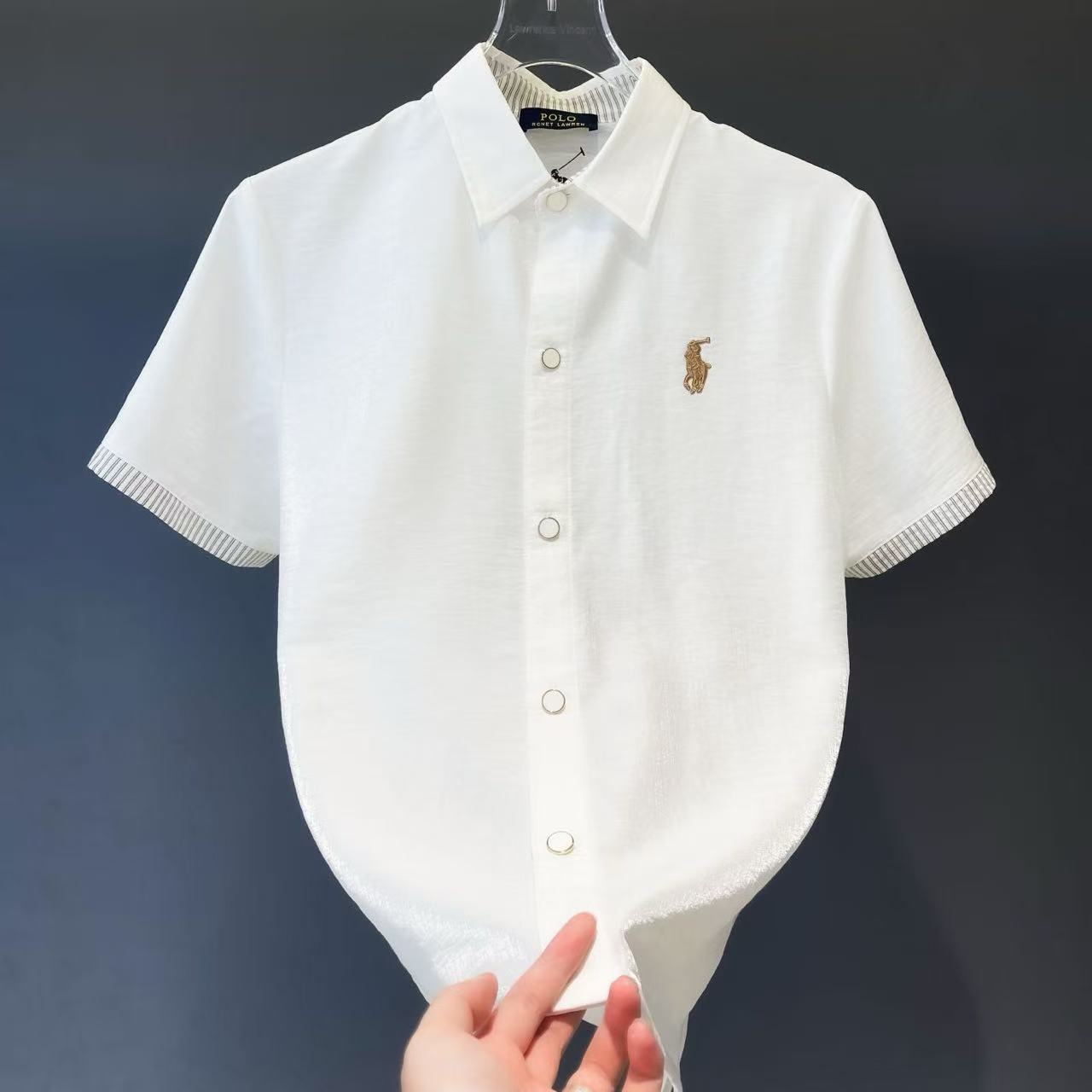 设计师男女同款潮流时尚百搭气质休闲Polo翻领p6083