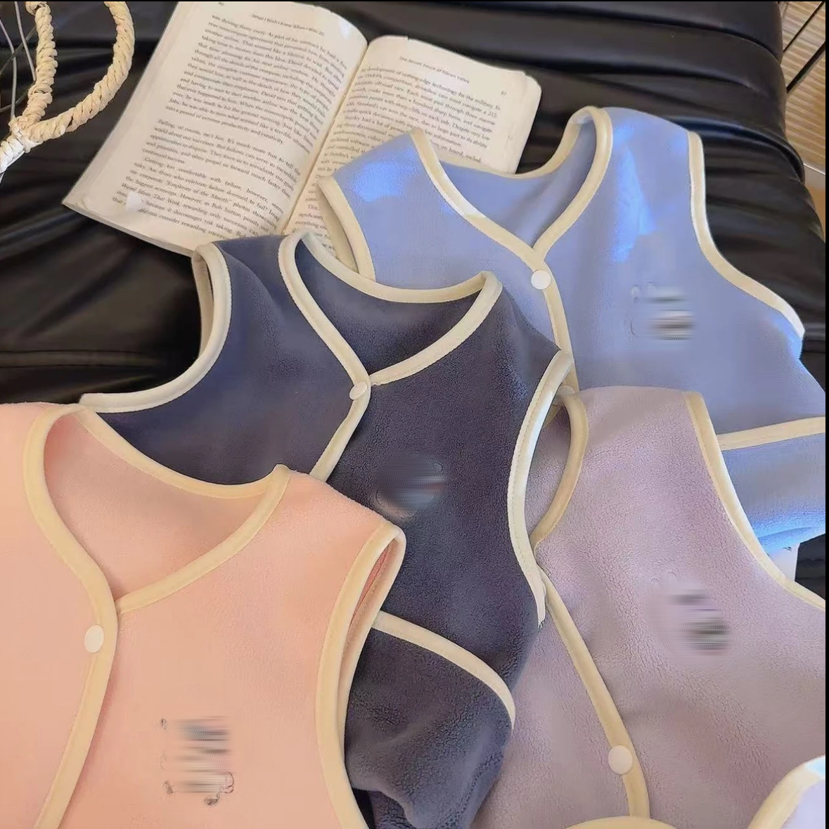 【清仓】双面绒包边马甲