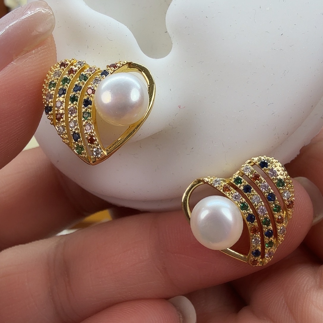 淡水珍珠耳饰未镶嵌77