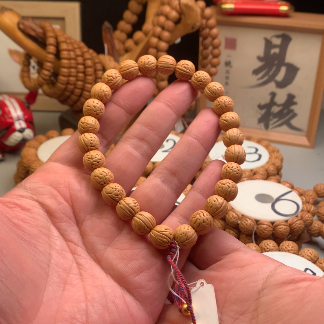 手串桃核【小金芽】1.2小桃核手串